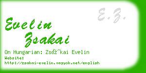 evelin zsakai business card